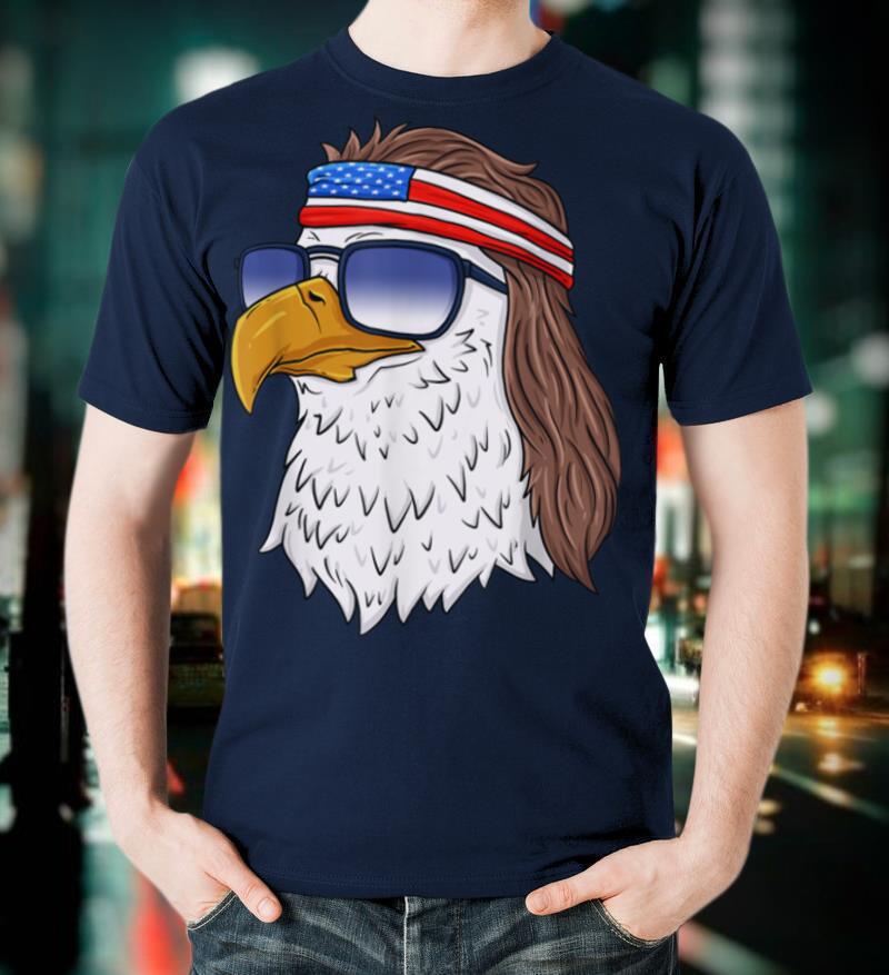 American Bald Eagle Mullet 4th Of July Funny USA Patriotic T Shirt