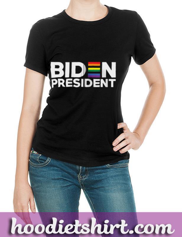 Joe Biden For President LGBT Gay Pride Rainbow Gift Zip Hoodie