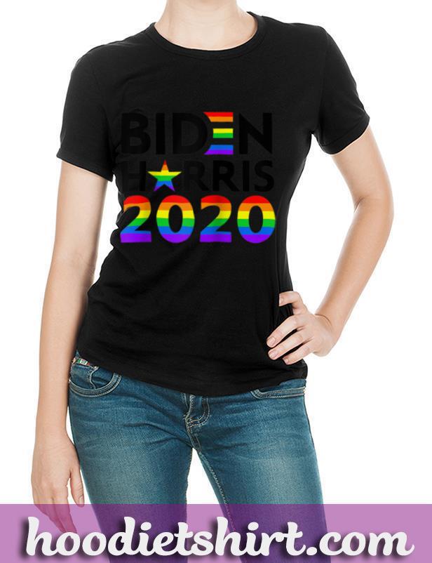 Joe Biden Kamala Harris 2021 Biden LGBT Gay Pride Flag Raglan Baseball Tee