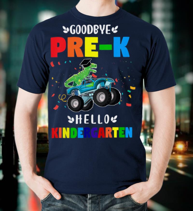 Kids Goodbye Pre K Hello Kindergarten Graduation T Shirt