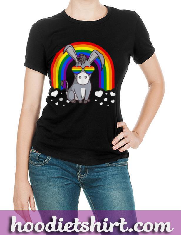 LGBT Donkey Gay Pride Rainbow Cute Gift LGBTQ Tank Top