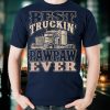 Mens Best Truckin Pawpaw Ever Vinatge Trucker Father's Day Gift T Shirt