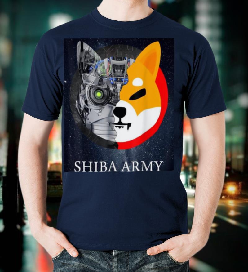 SHIBA ARMY shibu inu crypto currency meme T-Shirt