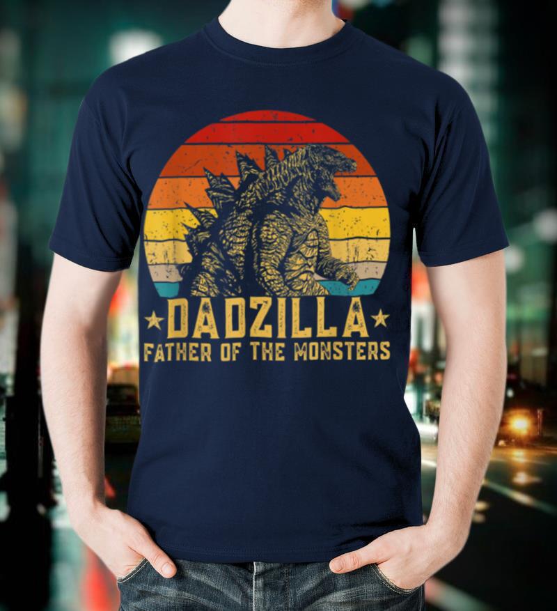 Vintage Dadzilla Father Of The Monsters Shirt Funny T-Shirt