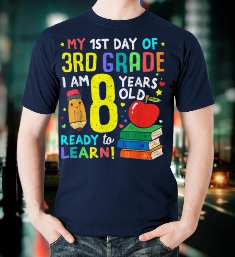 3rd Grade Back to First Day of School Shirt Boys Girl Gift