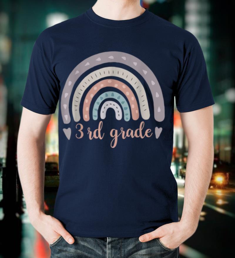 3rd Grade Teacher Funny Rainbow Lover Back To School Gift T-Shirt