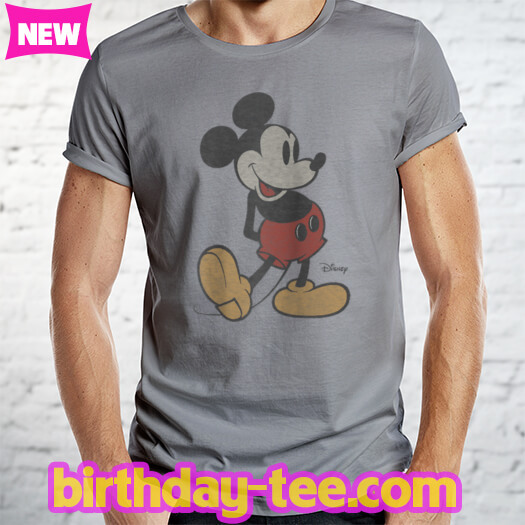 Disney Classic Mickey Mouse Pose Raglan Baseball Tee