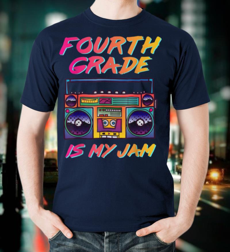 Fourth Grade Teacher Retro 80's 90's Back To School T Shirt