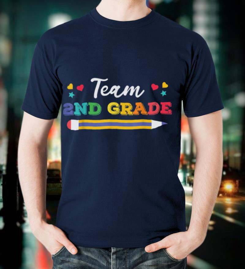 Funy Cute Pencil Team 2nd Grade T-Shirt