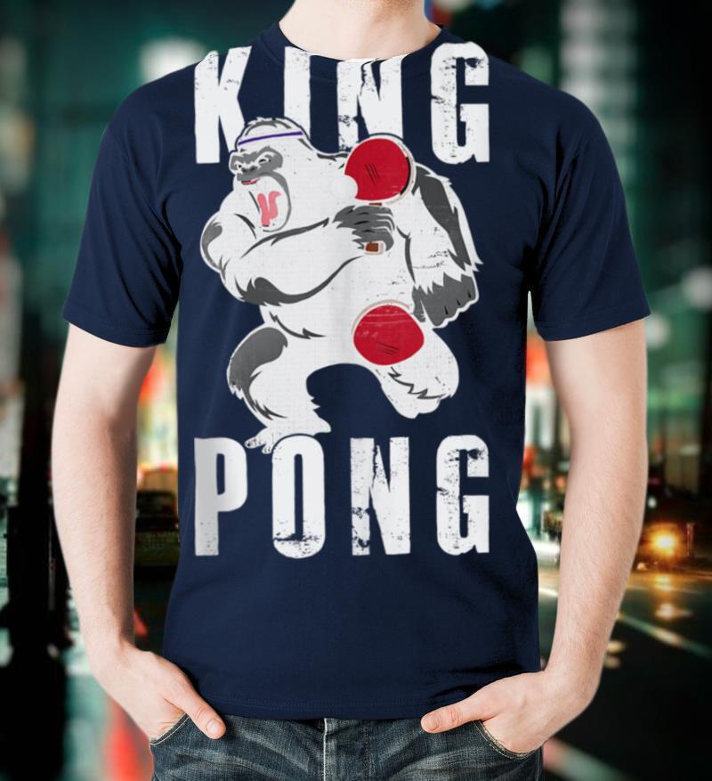 King Pong Funny Vintage Ping Pong Table Tennis Gift T-Shirt