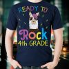 Llama Student Ready To Rock 4th Grade First Day Of School T Shirt