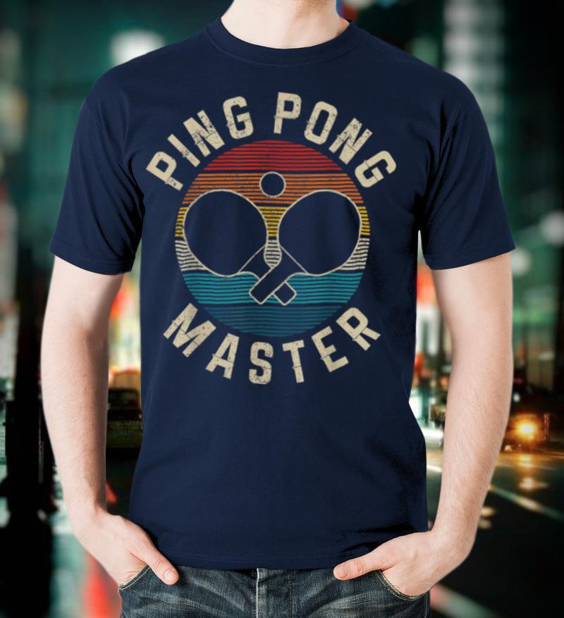 Ping Pong Master Vintage Table Tennis Player Funny Gift T Shirt