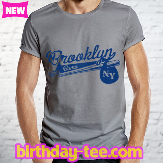 Retro Brooklyn Bums New York Baseball Ebbets Field Raglan Baseball Tee