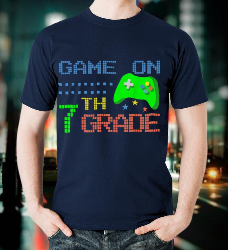 Seventh Grade Shirt Boy Girl Gaming 7th Back to School Gamer