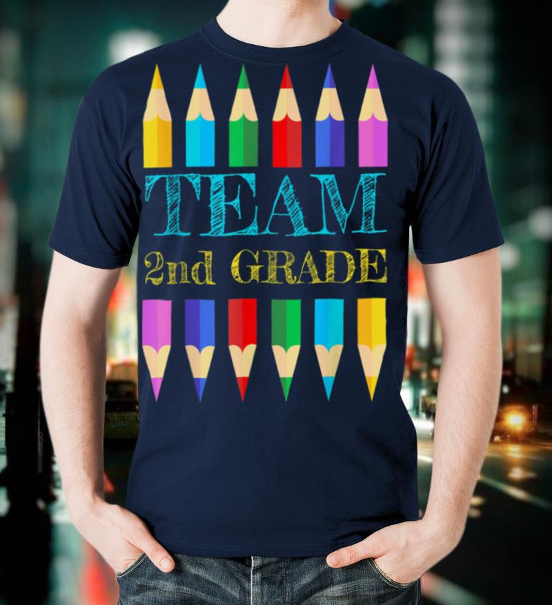 Team 2nd Second Grade Squad Teacher Back To School Shirt T-Shirt