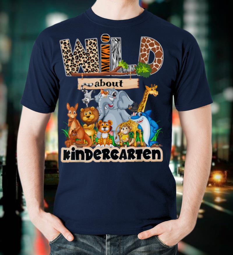 Wild About Kindergarten Kids Back To School Leopard T-Shirt