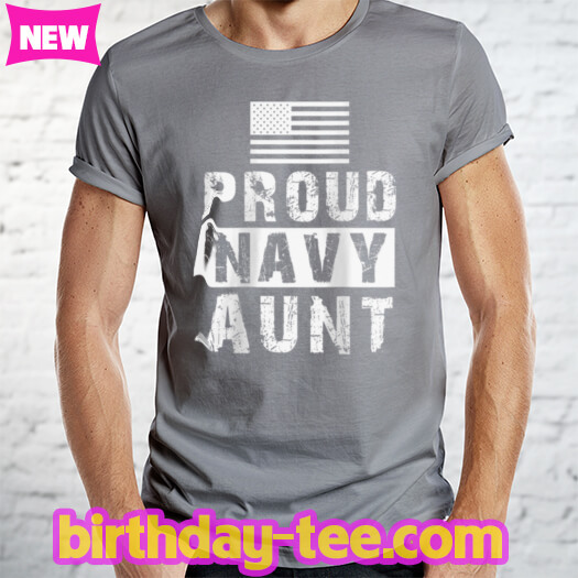Womens Womens Proud Navy Aunt Family Military Appreciation Graphic Raglan Baseball Tee