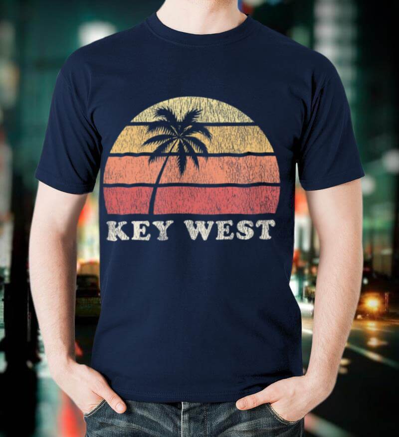 Key West FL Vintage 70s Retro Throwback Design T Shirt