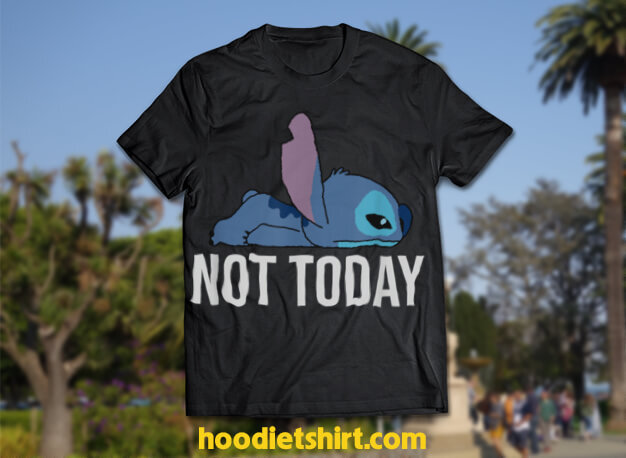 Disney Lilo & Stitch Tired Not Today Quote T-Shirt