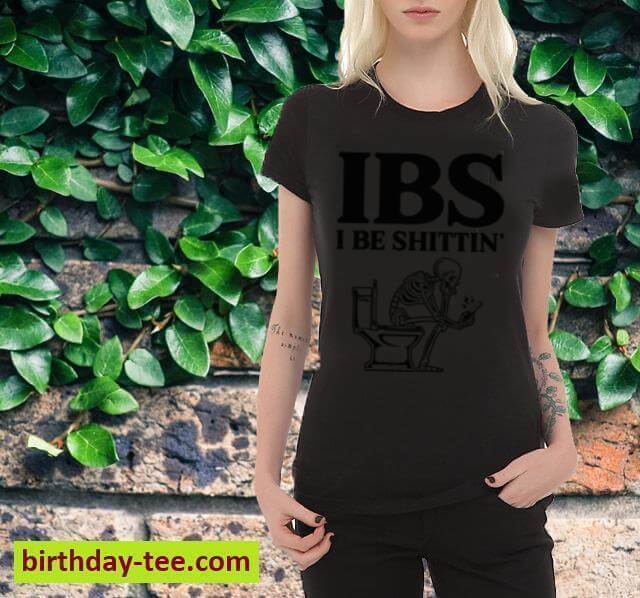 IBS I Be Shittin' Funny Skeleton Long Sleeve T-Shirt