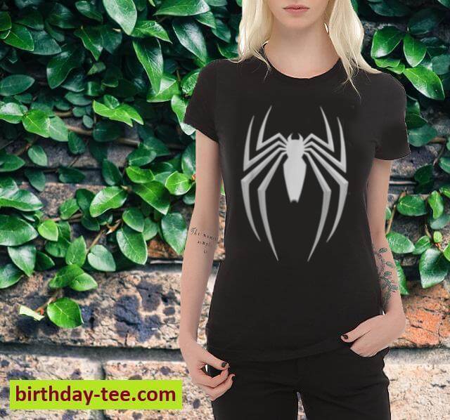 Marvel Spider Man 2 Silver Spider Chest Emblem T-Shirt