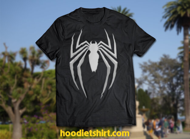 Marvel Spider Man 2 Silver Spider Chest Emblem T-Shirt