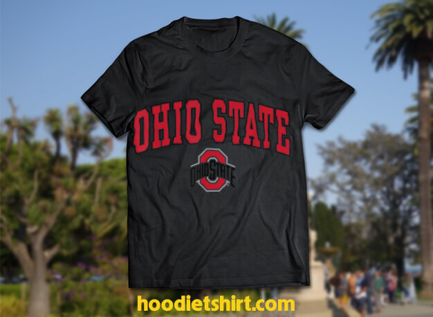 Ohio State Buckeyes Mens Arch Officially Licensed White T-Shirt