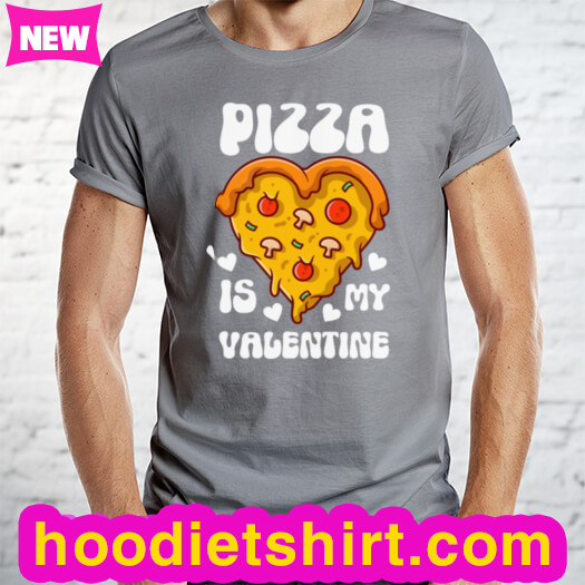 Pizza Is My Valentine Funny Valentines Day Heart Pizza Baker Long Sleeve T-Shirt