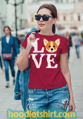 I Love My Corgi Gift for Welsh Corgi Dog Lovers T-Shirt
