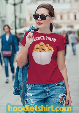 Pugtato Salad Bowl Cute Pug Dog Potato Shirt